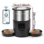 宠物喂食器厂家 - 4.5升不锈钢自动喂食器