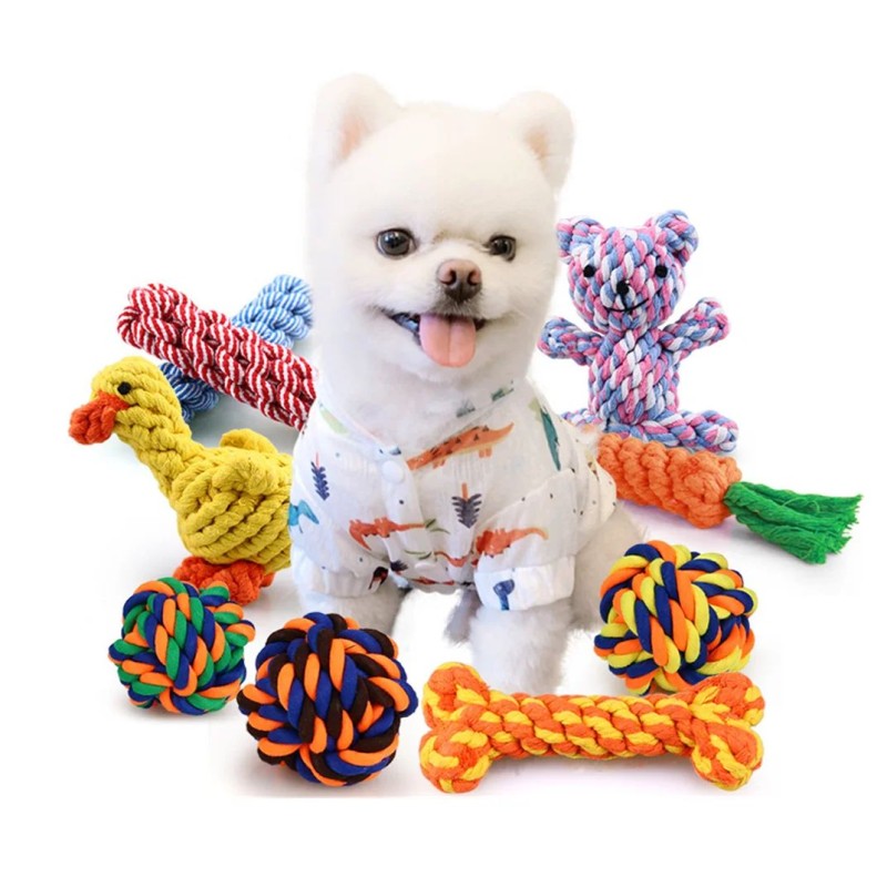 Dog Toy Manufacturer - Christmas Cotton Rope Cane
