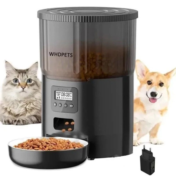 智能宠物喂食器生产厂家 - 4升自动猫粮分配器