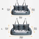 Dog Car Seat Factory - Luxury Removable Waterproof Pet Travel Bed