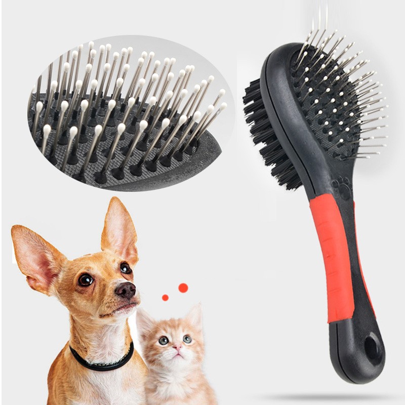 Grooming Comb Supplier - 2-Sides Dematting Tool 17 Gears Dog Brush