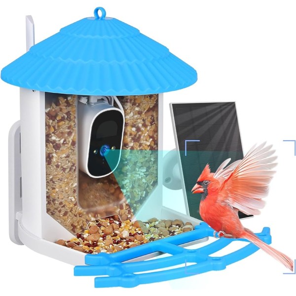 Automatic Feeder Factory - Solar Light Power Glass Tube Bird Feeder