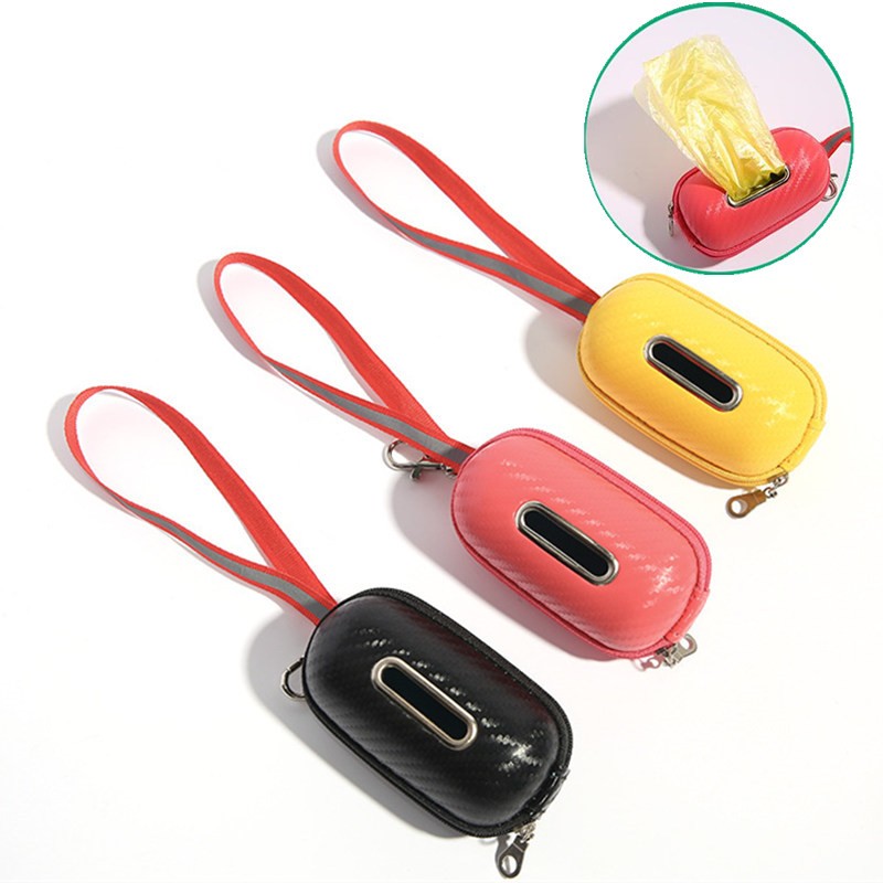 PU Bag Dispenser Factory - Reflective Dog Poop Bag Holder with Clip