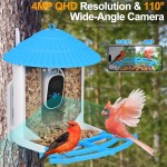 Automatic Feeder Factory - Solar Light Power Glass Tube Bird Feeder