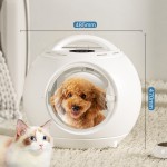 Pet Dryer Manufacturer - Noise Super Quiet Wheels Transparent Box