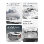 Water Bowl Supplier - 3L Stainless Steel No Spill Slow Feeder