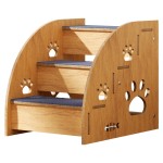 Dog Ramp Supplier - Modern Animal Pattern Wooden Anti-Slide Climbing Slope