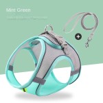 Pet Harness Factory - Solid Pattern Vest-Style Traction Rope for Pets