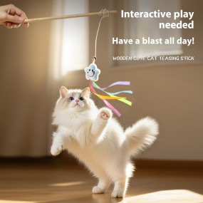 Cat Stick Manufacturer - Animal Park Series Eco-Friendly Self-Help Wood Toys