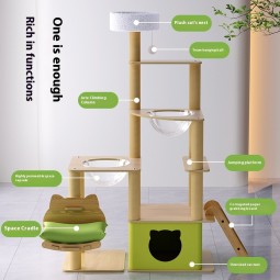 Cat Tree Factory - Integrated Nest Scratching Board Climb Frame Multi-Layer