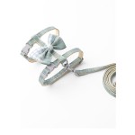 Pet Chain Supplier - New I-Back Padded Traction Rope Big Bow Plaid Design