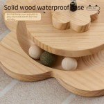 Cat Toy Factory - Ma Pet Grab Board Wooden Climbing Frame with Cloth Nest