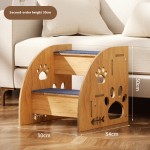Dog Ramp Supplier - Modern Animal Pattern Wooden Anti-Slide Climbing Slope