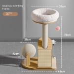Cat Toy Manufacturer - Solid Wood Integrated Nest Sisal Rope Scratcher
