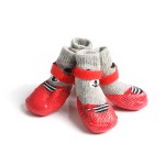 Pet Shoes Factory - Non-Slip Plastic Bottom Winter Dog Shoes Outdoor