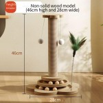 Cat Toy Factory - Ma Pet Grab Board Wooden Climbing Frame with Cloth Nest