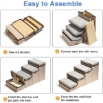 Pet Stairs Manufacturer - Portable Foldable Storage Dog Stairs Climbing Ladder