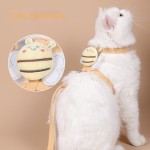 Pet Traction Rope Supplier - Bee Cat Comfortable Nylon I-Shaped Adjustable