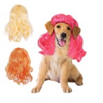 Pet Wig Supplier - Realistic Simulated Hair Costume Adjustable Fit Colorful