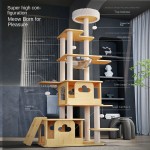 Cat Tree Factory - Solid Wood with Sisal Column Space Capsule Climbing Rack