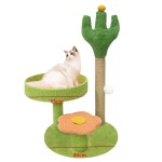 Cat Climbing Frame Supplier - Wholesale Cactus Crawler with Cloth Springboard
