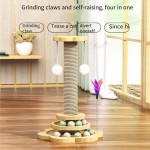 Cat Toy Factory - Ma Pet Grab Board Wooden Climbing Frame with Cloth Nest
