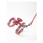 Pet Chain Supplier - New I-Back Padded Traction Rope Big Bow Plaid Design