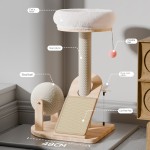 Cat Toy Manufacturer - Solid Wood Integrated Nest Sisal Rope Scratcher