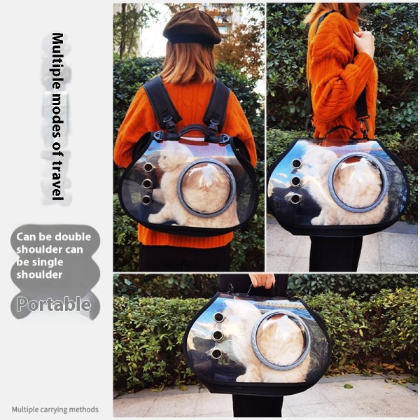 Pet Backpack Manufacturer - Fashionable Cat Backpack Crossbody Large Space