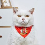 Pet Scarf Supplier - Adjustable Polyester Solid Animal Pattern Personalized