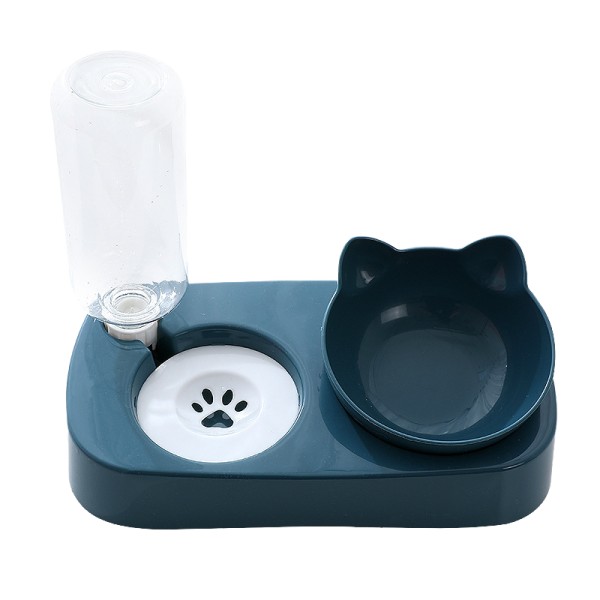 Pet Feeder Supplier - Automatic Double with Water Bottle Stainless Steel Bowls