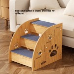 Dog Ramp Supplier - Modern Animal Pattern Wooden Anti-Slide Climbing Slope
