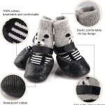 Pet Shoes Factory - Non-Slip Plastic Bottom Winter Dog Shoes Outdoor