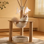 Cat Tree Supplier - Modern Large with Integrated Nest Sisal Toy Jumping Platform