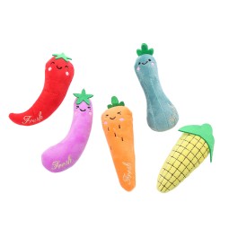 Cat Toy Manufacturer - Cute Cotton Catnip Interact 3D Cartoon Fruit-Shaped