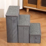 Dog Steps Factory - Modern Sturdy Foldable Pet Stairs Anti-slide Feature