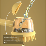 Pet Comb Supplier - Handheld Silicone Soft Massage Shampoo Dispensing Brush