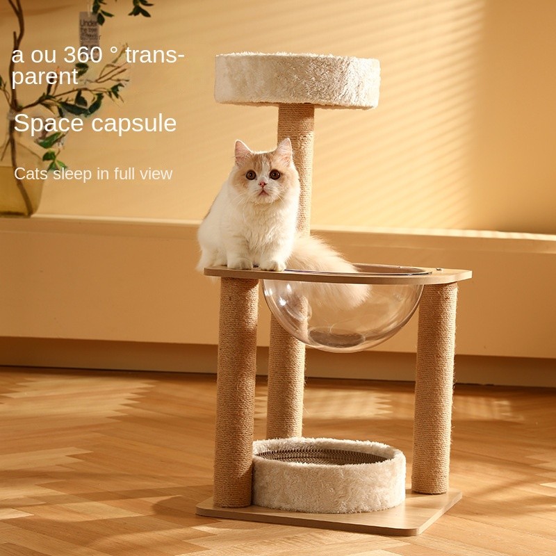 Cat Tree Supplier - Modern Large with Integrated Nest Sisal Toy Jumping Platform