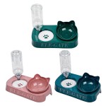 Pet Feeder Supplier - Automatic Double with Water Bottle Stainless Steel Bowls
