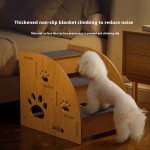 Dog Ramp Supplier - Modern Animal Pattern Wooden Anti-Slide Climbing Slope
