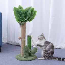 Cat Toy Manufacturer - Luxury Modern Wood Sisal with Hemp Rope Scratch Board
