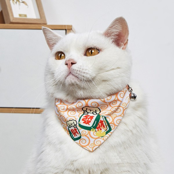 Pet Scarf Supplier - Adjustable Polyester Solid Animal Pattern Personalized