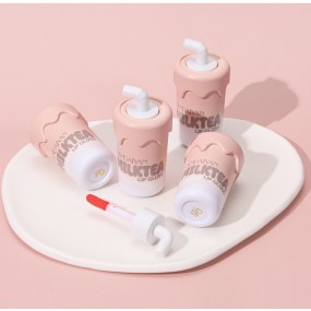 Lip Tint Manufacturer - 6 Color Milky Tea Bottle Hydrating Glossy Matte