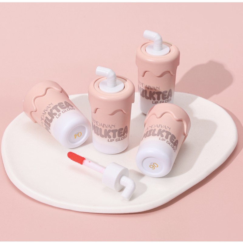 Lip Tint Manufacturer - 6 Color Milky Tea Bottle Hydrating Glossy Matte