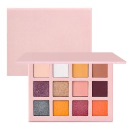眼影盘厂家-定制12色高品质哑光显色