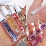 唇油厂家-批发纯素玫瑰花瓣唇油透明丰唇
