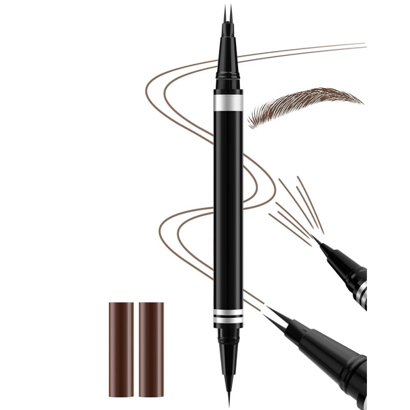 Eyebrow Pen Factory - 2 in 1 Dual-Ended Liquid Eyebrow Pen Waterproof