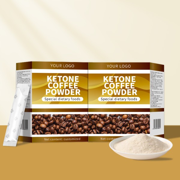 Ketone Coffee Powder Complex Vitamins Minerals for Rapid Entry Into Ketogenic Diet Enhances Fat Metabolism with Scientific Ratio