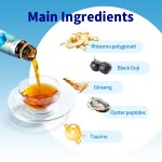 Rhizoma Polygonati Black Goji Berry Oyster Peptide Supplement Energy/Boosting Immunity Improving Sub-health