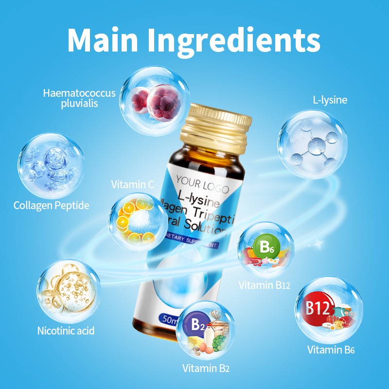 L-lysine Collagen Tripeptide Oral Solution Improve Poor Skin Condition/Restore Skin Cell Activity